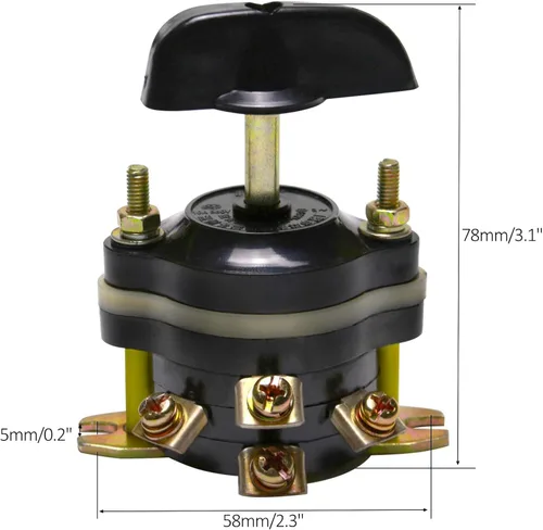 Vista 2 de Interruptor de marcha atrás y adelante, palanca de cambios de 3 posiciones y cableado para controlador de motor de cepillo Scooter eléctrico E Bike