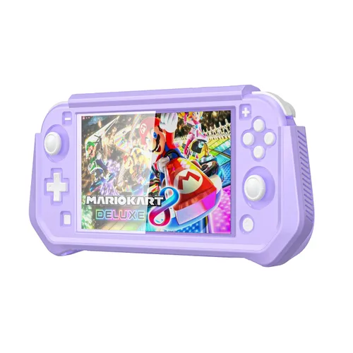 Vista 3 de iNOTOGG Funda protectora de pantalla compatible con Nintendo Switch Lite con agarre de mano, funda protectora desmontable con diseño a prueba