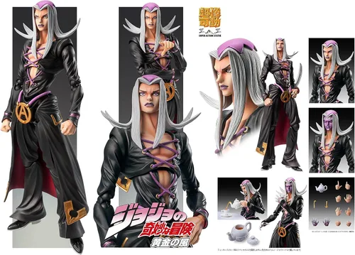Vista 4 de MediCos JoJo's Bizarre Adventure Part 5: Chozo Kado Leone Abbacchio Super Action Estatua Figura Multicolor