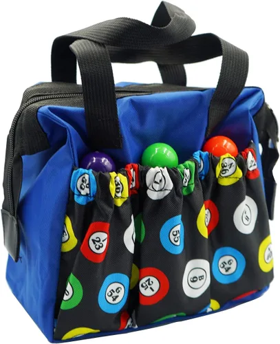 Vista 9 de Yuanhe Bolsas de Bingo Dauber con 6 Bolsillos Bolsa de Transporte Negra para Bingo