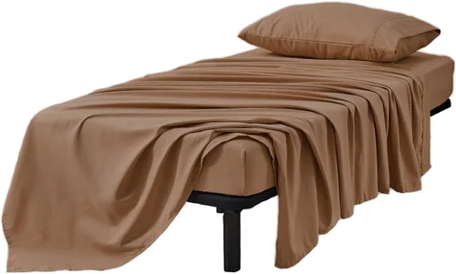 Vista 13 de Kingnex Sábanas de sofá cama individual para sofá cama extraíble de 36 x 72 pulgadas, microfibra suave de doble cepillado 1800, 3 piezas incluyen 1
