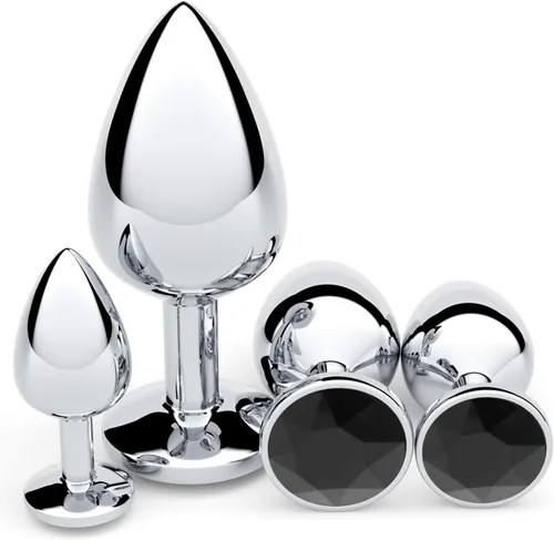 Vista 30 de Vikkiy Anal Plug Beginner Set, 4 PCS Stainless Steel Butt Plug Kit