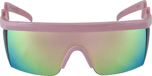 Vista 2 de Flawless Eyewear - Gafas de seguridad parcialmente sin marco, estilo retro, mica con reflejo de arco iris, gafas de sol, patas en zigzag