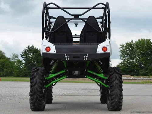 Vista 4 de SuperATV Kit de elevación resistente de 6 pulgadas para Kawasaki Teryx 4/800 (2016+) - Verde - Kit completo con ejes Rhino 2.0, barras