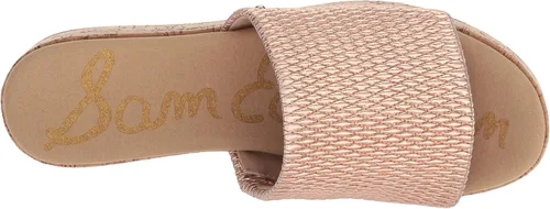 Vista 5 de Sam Edelman Womens Wendi Metallic Cork Wedge Sandals