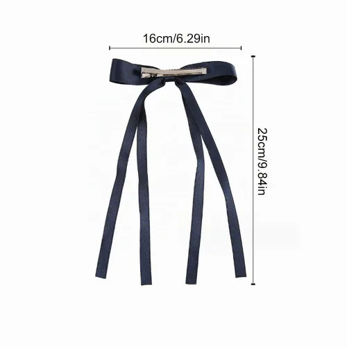 Vista 6 de 10 accesorios para el cabello de BetterJonny : pasadores con lazo con borla y cola larga para niñas, mujeres y adolescentes 10