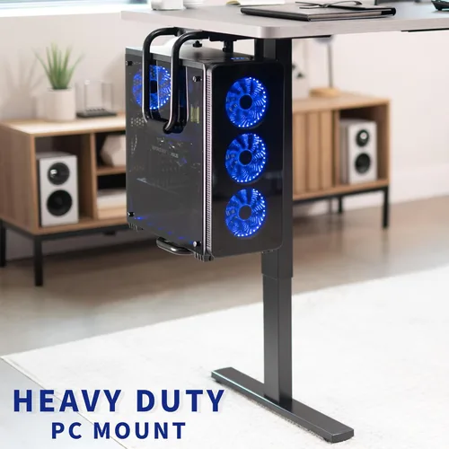 Vista 2 de VIVO - Soporte para PC de oficina grande para debajo del escritorio