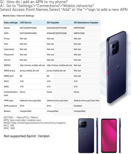 Vista 8 de T-Mobile Revvl 7 Pro 5G Smartphone Desbloqueado, 256GB, Azul Azuri