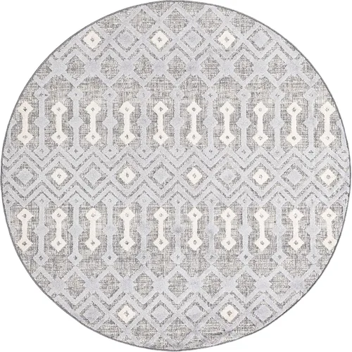 Vista 11 de Unique Loom Arlo Collection Alfombra de área - Lenny (rectangular 2' 0" x 3' 0", carbón/marfil)