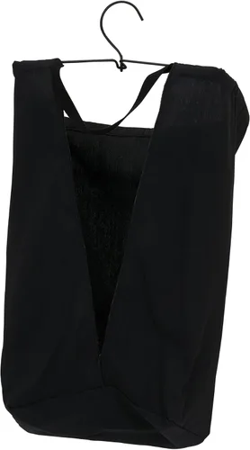 Vista 6 de Household Essentials Bolsa de lavandería para colgar en la puerta, bolsa de lona lavable con asa de bucle, capacidad para dos cargas de lavandería