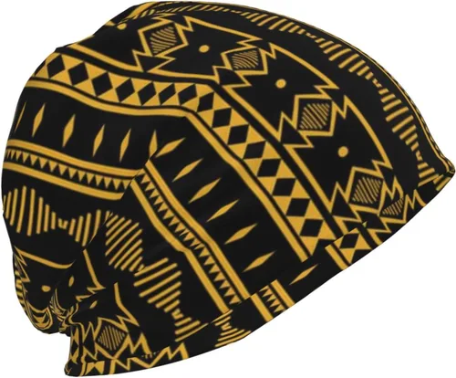 Vista 4 de Gorro africano holgado de invierno, gorro de punto casual para hombres y mujeres
