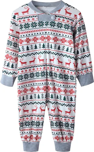 Vista 9 de Oriental eLife Pijamas de Navidad para la familia, conjuntos de pijamas familiares de Navidad a juego, ropa de dormir familiar de Navidad 2023