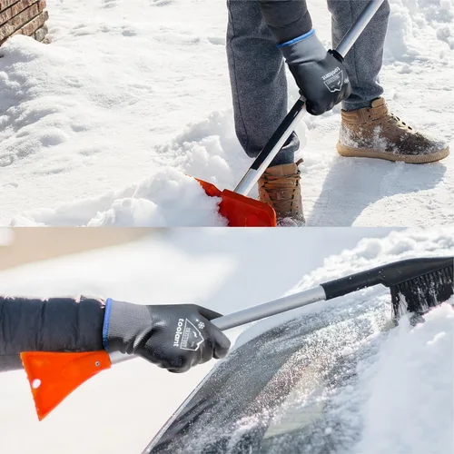 Vista 8 de Guantes de trabajo de invierno impermeables para hombres y mujeres, pantalla táctil, guantes para congelador, aislados térmicamente, para clima frío