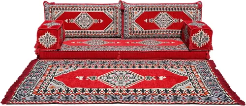 Vista 24 de arabicsofa Sofá de piso árabe Jalsa - Sofá tradicional hecho a mano para sala de estar