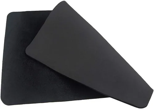 Vista 4 de Enjoyer Alfombrilla de cartas de póquer mágica de primer plano, para mago, accesorios mágicos, trucos de mago (negro, 16 x 11-3/4 pulgadas)
