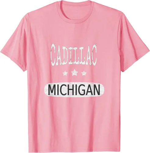 Vista 84 de Vintage Cadillac Michigan Camiseta