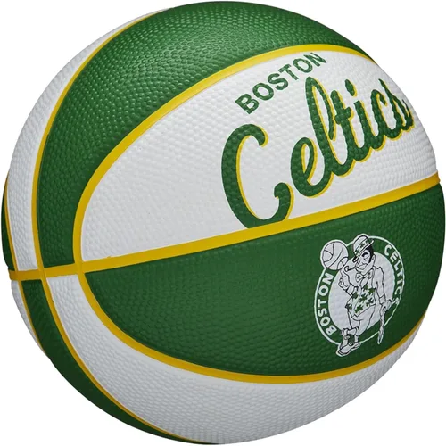 Vista 2 de Wilson NBA Team Retro Mini Balones de Baloncesto - Tamaño Mini - 3" Boston Celtics