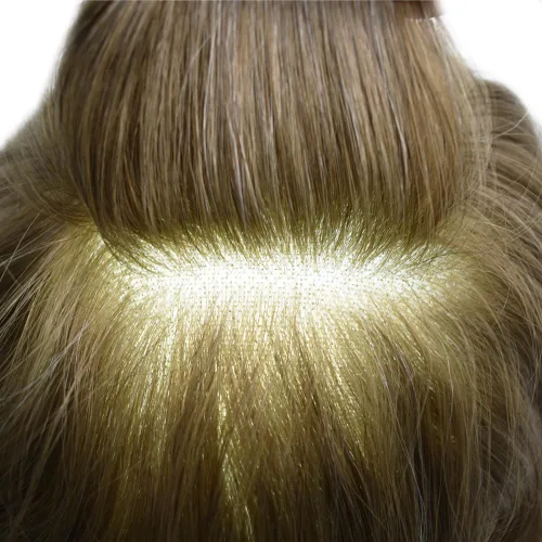 Vista 7 de Completo suizo encaje tupé para hombres pieza de pelo real sistema de reemplazo de cabello humano para hombres Toupee Hairpieces para hombres 7x9