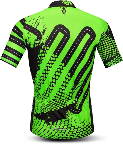 Vista 137 de Weimostar Hombre Ciclismo Jersey Manga Corta Bicicleta Ropa Multicolor Diamante
