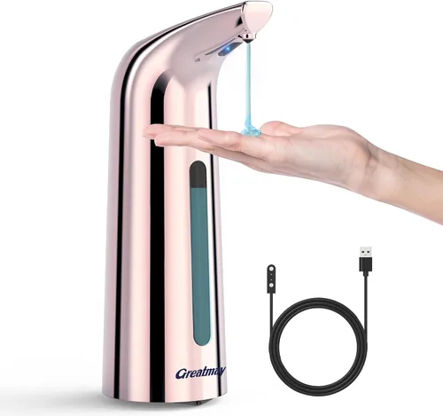 Vista 14 de Dispensador Automático Ajustable de Jabón Sin Contacto, Dispensador de Bomba de Jabón Líquido Sensor Sin Contacto con 4 Niveles Ajustables