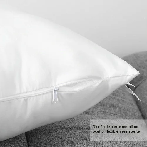 Vista 5 de OTOSTAR Juego de 4 cojines cuadrados de 18 x 18 pulgadas, para sofá, cama, cojines decorativos para interiores, color blanco Paquete de 4