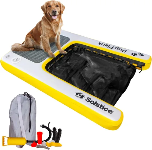 Vista 11 de SOLSTICE Inflatable Pup Plank, Dog Water Ramp for Boats & Docks, Boost Step