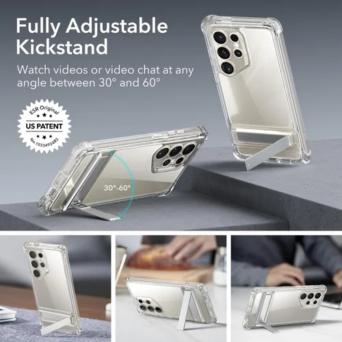 Vista 5 de ESR Funda para Samsung Galaxy S24 Ultra Serie Armor, Protección Completa del Cuerpo Cubierta Frontal con Protector de Pantalla y Marco Frontal Extra