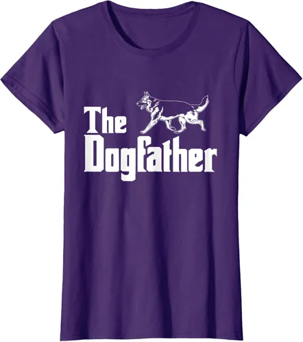 Vista 12 de The Dogfather Pastor Alemán - Camiseta de regalo divertida, Negro, S