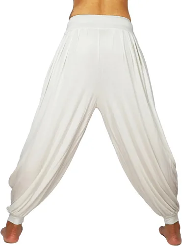 Vista 36 de Lovely Creations Pantalones holgados con cintura elástica y harem Aladdin para mujer