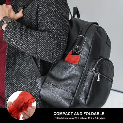 Vista 117 de LEAGERA Paraguas de viaje compacto para bolso, mango plano, impermeable para lluvia ligera