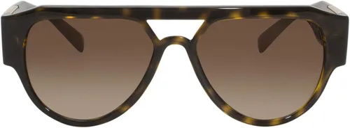 Vista 2 de Versace VE4401 10813 Gafas de sol Havana-Gold Medusa LogoMarrón Gradiente Lentes