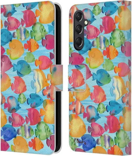Vista 16 de Head Case Designs Officially Licensed Paul Brent Agate Mermaid Coastal Leather Wallet Case Compatible with Samsung Galaxy A24 4G / M34 5G