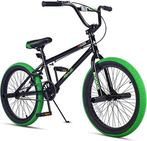 Vista 12 de vollsch Bicicletas BMX Freestyle de 18 y 20 pulgadas para adolescentes de 6 a 15 años de edad, niños, niñas, principiantes con palanca, varios