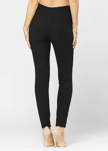 Vista 7 de Pantalones elásticos ponte para mujer de alta calidad, leggings elegantes con levantamiento de glúteos, Madison