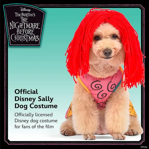 Vista 2 de Disney for Pets Disfraz de Halloween Nightmare Before Christmas Sally – Extra pequeño – Disfraz de Halloween para perro con licencia