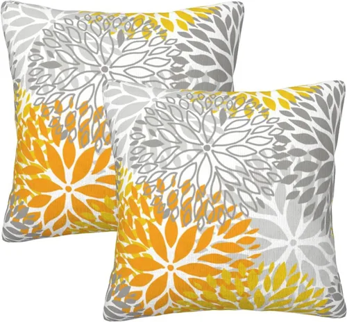 Vista 11 de Juego de 2 fundas de almohada bohemias de 18 x 18 pulgadas, fundas de almohada bohemias onduladas suaves con ondas de arco iris, fundas de cojín