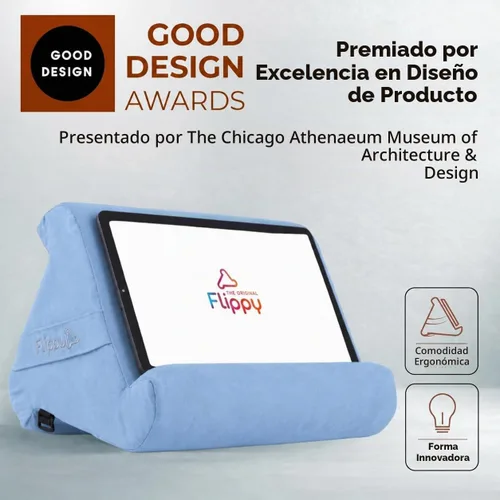 Vista 9 de Flippy Soporte de almohada original para tablet y soporte para iPad, regalo para amantes de los libros y lectores, soporte multiángulo con BlueHue