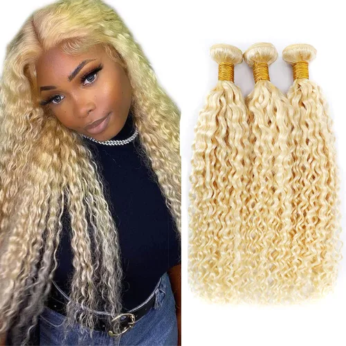 Vista 289 de 300g 1B27 Human Hair Bundles Honey Blonde Bundles Human Hair 10A Brazilian Virgin Remy Hair Extensions 8 10 12 Inch