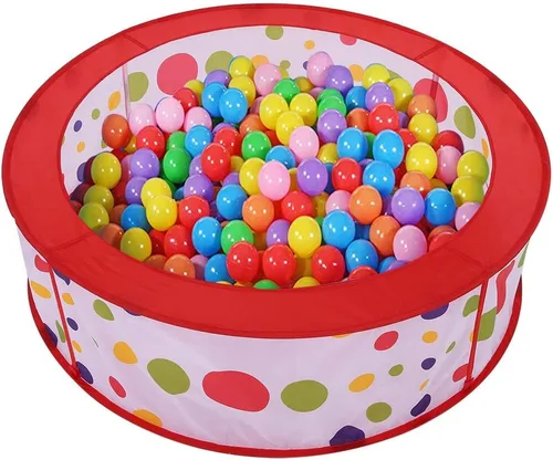 Vista 3 de Hztyyier Tienda de campaña para niños pequeños, tienda de campaña para actividades divertidas en interiores y exteriores, pelotas no incluidas