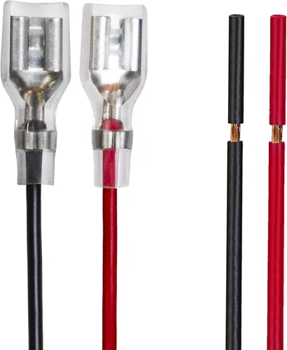 Vista 2 de Cable conector de batería de plomo ácido de 12 V, 5 pies, con terminales de tipo F2 de conexión/desconexión rápida de 0.250 pulgadas e insertos