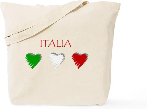 Vista 8 de CafePress Bolsa de compras de lona beige natural reutilizable de Italia