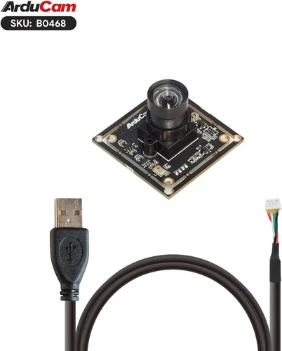 Vista 3 de Arducam Módulo de cámara USB 1080P, cámara Lightburn de baja distorsión de poca luz, 2MP CMOS IMX323 Mini UVC USB2.0 placa de cámara web con lente