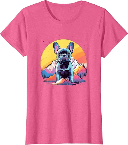 Vista 24 de French Bulldog Dog Men Women Kids T-Shirt Asphalt Grey