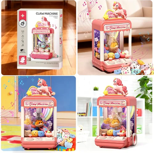 Vista 5 de 35 piezas de máquina de garras para niños, mini agarrador expendedor de dulces, dispensador de premios juguetes para niñas y niños, máquina de juego