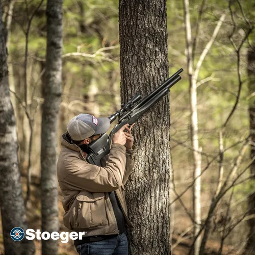 Vista 7 de Stoeger XM1 Scout PCP Pistola de aire – Calibre .22 – Sintético negro con tirador ajustable, 30461