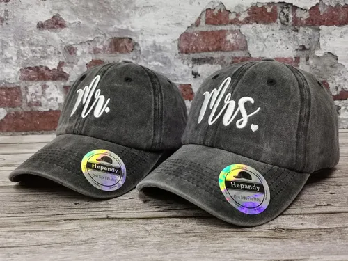 Vista 5 de Hepandy Mr Mrs Mom Dad Captain First Mate Mama and Mini Sombreros de béisbol