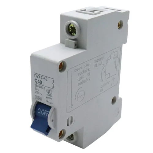Vista 19 de Xiaoyztan Interruptor de disyuntor de un solo polo de 6 amperios, disyuntor de uso doméstico montado en riel DIN para protección de seguridad