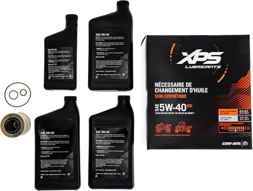 Vista 3 de Can-Am Nuevo OEM 4T 5W-40 Mezcla Sintética Kit de cambio de aceite, Rotax 450 cc, 9779256