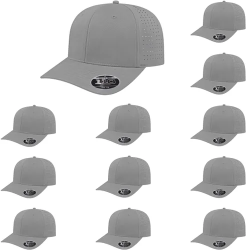 Vista 26 de Cap America i8533 Flexfit 110 Gorra Snapback Perforada de Rendimiento de Perfil Medio de 6 Paneles con Protección UV y Snapback Ajustable