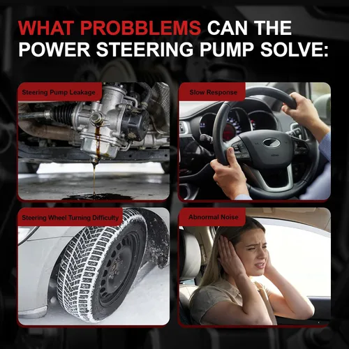 Vista 7 de Bomba de dirección asistida con conjunto de depósito de polea compatible con Dodge Ram 2500 3500 2003-2007